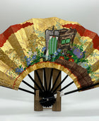 Sensu | Red KAZARI Traditional Japanese Fan | Collectors item