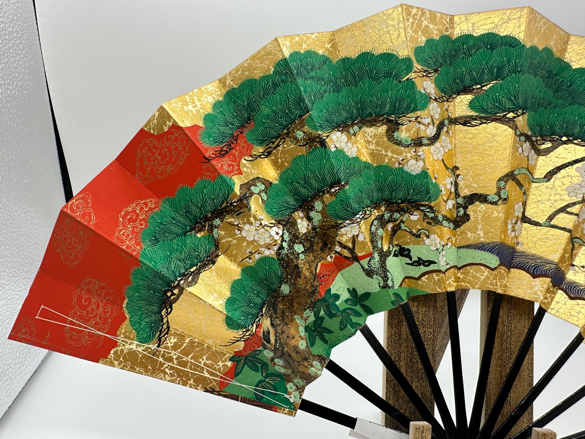 Sensu | Red KAZARI Traditional Japanese Fan | Collectors item