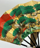 Sensu | Red KAZARI Traditional Japanese Fan | Collectors item