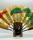 Sensu | Blue & Green KAZARI Traditional Japanese Fan | Collectors item