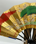 Sensu | Blue & Green KAZARI Traditional Japanese Fan | Collectors item