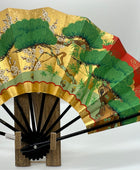 Sensu | Blue & Green KAZARI Traditional Japanese Fan | Collectors item