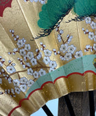 Sensu | Blue & Green KAZARI Traditional Japanese Fan | Collectors item