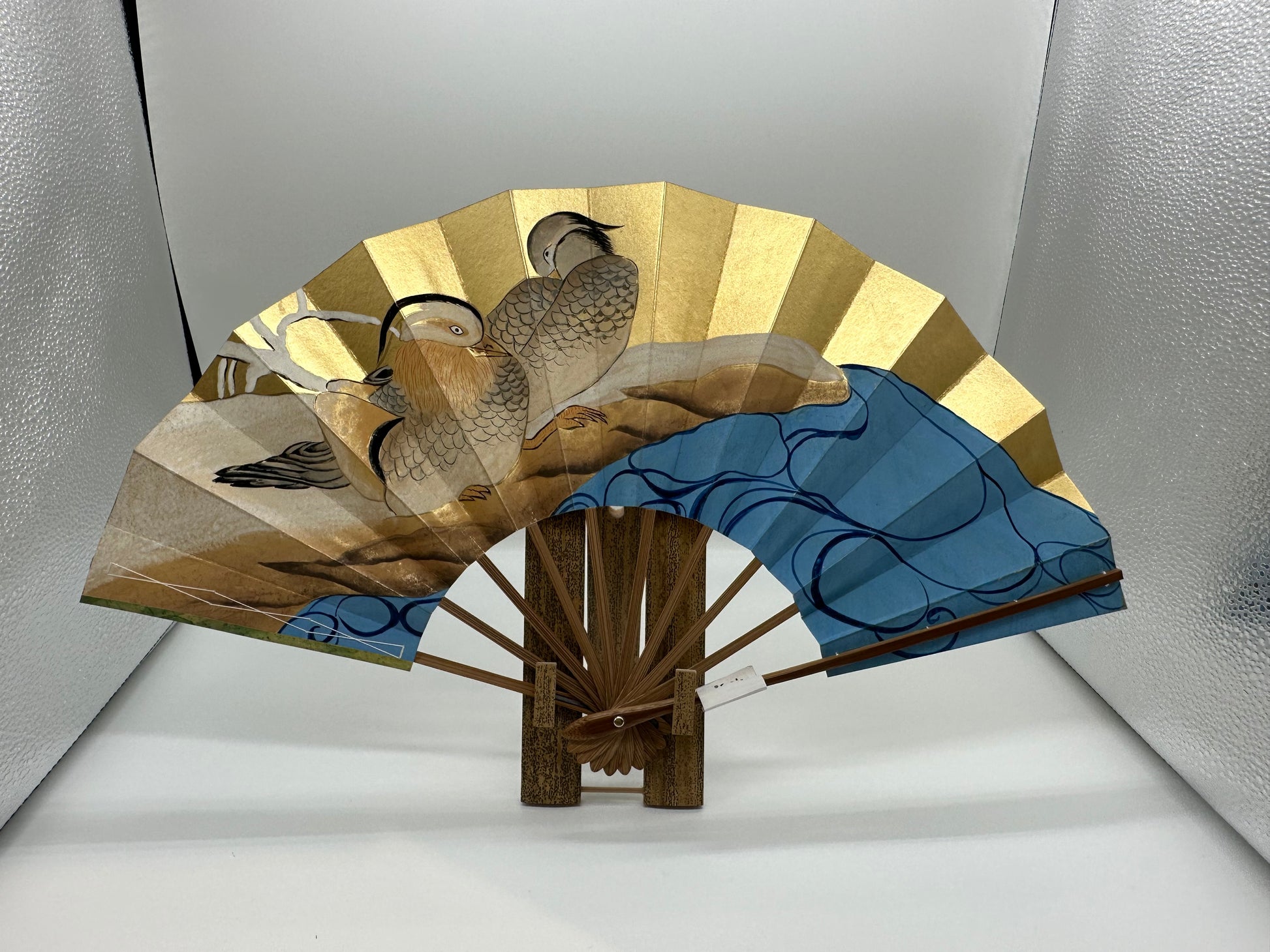 Sensu | OSHIDORI & KAME Traditional Japanese Fan | Collectors item