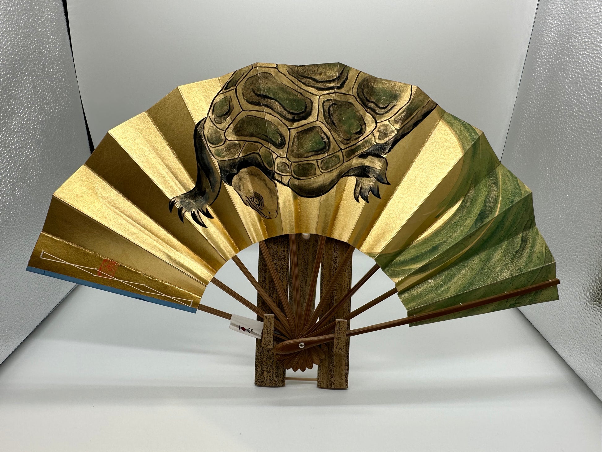 Sensu | OSHIDORI & KAME Traditional Japanese Fan | Collectors item