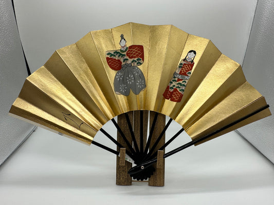 Sensu | HINA DOLL & PLUM BLOSSOM Traditional Japanese Fan | Collectors item